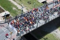 Malaga (Spain), 14 April 2013: Demonstrations against Monarchy in the II Republic Anniversary