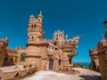 Panorama of Castillo Colomares in the village of Benalmadena, a castle dedicated of Christopher