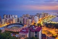 Malaga, Spain Cityscape at