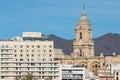 Malaga, Spain cityscape at the Cathedral, City Hall and Alcazaba citadel of Malaga. Royalty Free Stock Photo