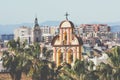 Malaga, Spain cityscape at the Cathedral, City Hall and Alcazaba citadel of Malaga. Royalty Free Stock Photo