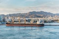 The Bulk carrier Paros Seas ship Royalty Free Stock Photo