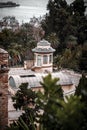 Looking down to the coastal districts of Malaga, Spain Royalty Free Stock Photo