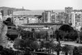 Looking down to the coastal districts of Malaga, Spain Royalty Free Stock Photo