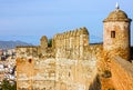 Malaga in Spain. Gibralfaro Castle, fortress