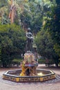 The Ninfa del Cantaro is a Neoplateresque bronze statue Royalty Free Stock Photo