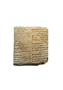 Terracotta sumerian cuneiform tablet from Third Dynasty of Ur, 2030 BCE Royalty Free Stock Photo