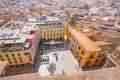 Aerial View of Plaza del Obispoand Bishops Palace (Episcopal Palace) - Malaga, Andalusia, Spain