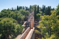 Coracha - Wall Connecting Alcazaba Fortress and Gibralfaro Castle - Malaga, Andalusia, Spain