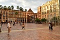 Malaga, Spain - november 2 2025 : plaza de la Constitucion Royalty Free Stock Photo