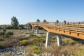 Senda Litoral, Wooden boardwalk, Malaga, Spain Royalty Free Stock Photo