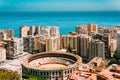 Malaga, Spain. Plaza de Toros de Ronda - bullring. La Malagueta is the bullring. Royalty Free Stock Photo