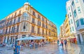 In Calle Cister, Malaga, Spain Royalty Free Stock Photo