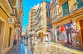 The tourist stalls in Malaga, Spain