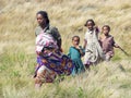 Malagasy mother with children Royalty Free Stock Photo