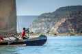 Malagasy paddler Royalty Free Stock Photo