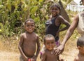 Malagasy smiling children Royalty Free Stock Photo