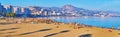 Malagueta Beach in Malaga, Costa del Sol, Spain Royalty Free Stock Photo