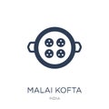 Malai kofta icon. Trendy flat vector Malai kofta icon on white b