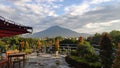 malang February 21, 2021, view of Mount Arjuna in the morning Royalty Free Stock Photo