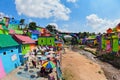 Jodipan Kampung Warna Warni village with painted colorful houses