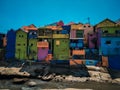Kampung warna warni, the colourful village in Jodipan Village Royalty Free Stock Photo
