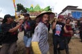 Participants of the satu suro Bringing offerings to the Event Destination