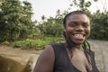 MALANZA/SAO TOME - 2 JAN 2016 - Portrait of African woman