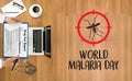 MALARIA mosquito sucking blood World Malaria Day Zika virus alert