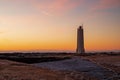 Malarrif lighthouse at sunset, Iceland