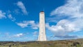 Malarrif Lighthouse on the Snaefelssnes Peninsula in Iceland Royalty Free Stock Photo