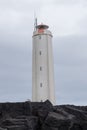 Malarrif Lighthouse, SnÃÂ¦fellsnes, Iceland with lava cliffs