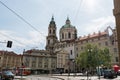 Malastranska Square in the summer, Prague Royalty Free Stock Photo