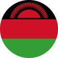 Malawi Flag Africa illustration vector eps