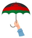 Malawi flag umbrella