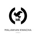 malawian kwacha icon in trendy design style. malawian kwacha icon isolated on white background. malawian kwacha vector icon simple
