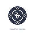 malawian kwacha icon on white background. Simple element illustration from africa concept