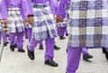 Man in traditional attire called BAJU MELAYU during Maulidur Rasul ceremony