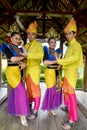 Malay model traditional entire Royalty Free Stock Photo