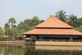 Malay style building on lake