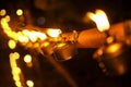 Malay tradition kerosene oil lamp or pelita selective focus Royalty Free Stock Photo