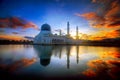 Malaysia Borneo Kota Kinabalu Likas mosque Royalty Free Stock Photo