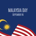 Malaysia Day public holiday vector