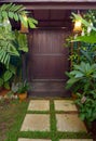 Malaysia ethnic house garden door decor