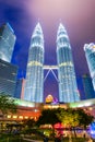 Malaysia - 12 Febuary 2017 :: Petronas tower symbol of Kuala lumpur