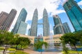 Malaysia - 12 Febuary 2017 :: Petronas tower symbol of Kuala lumpur