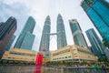 Malaysia - 12 Febuary 2017 :: Petronas tower symbol of Kuala lumpur