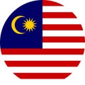 Malaysia Flag Asia illustration vector eps