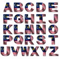 Malaysia flag font