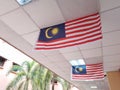 Malaysia flag top hang Royalty Free Stock Photo